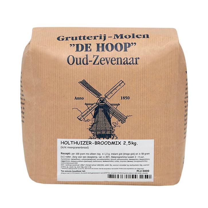 Molen de Hoop Holthuizer Broodmix 2,5kg, Hobby en Vrije tijd, Taarten en Cupcakes maken, Nieuw, Verzenden