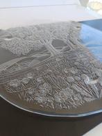 Taartschaal - D. 34 cm - Glas, Antiek en Kunst