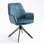 Draaibare eetkamerstoelen in velours/velvet , model William