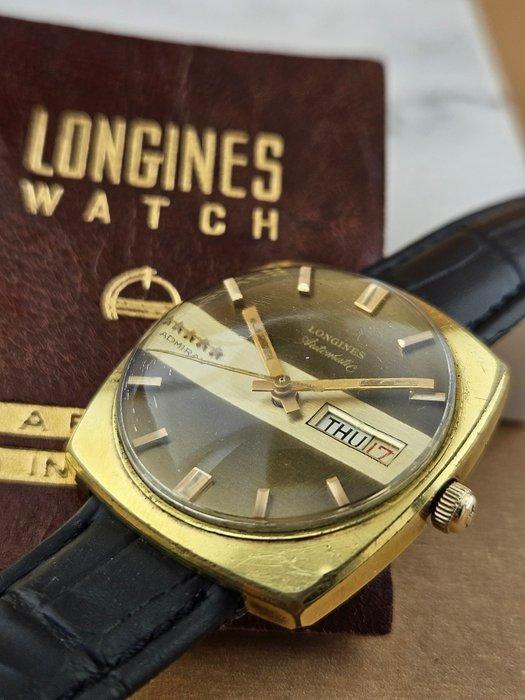 Longines - Admiral Five Star – Automatic Day-Date – Gold, Sieraden, Tassen en Uiterlijk, Horloges | Antiek