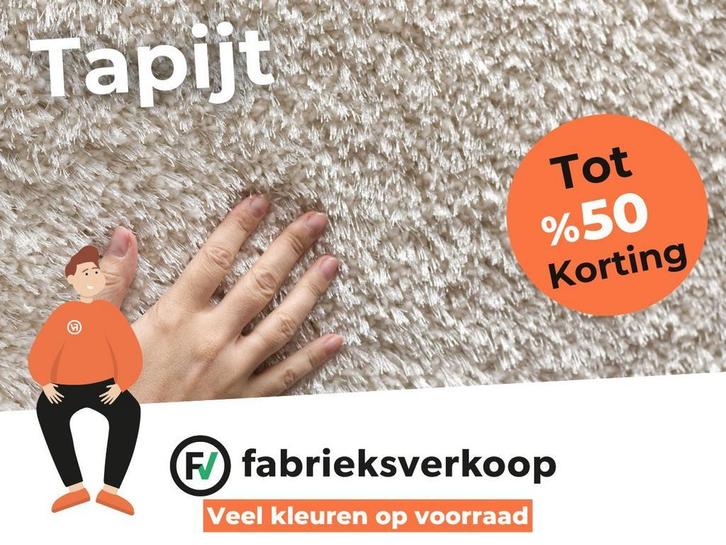 Tapijt Actie | Tot 50% Goedkoper dan in de Winkel, Huis en Inrichting, Stoffering | Tapijten en Kleden, Wit, Crème, Beige, Bruin