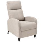 Verstelbare relaxfauteuil 102x60x92 cm stof bruin, Huis en Inrichting, Fauteuils, Verzenden, Nieuw