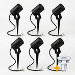 6-Stuks | LED Grond - Prikspot GU10 rond | SPIKE | IP65, Tuin en Terras, Buitenverlichting, Ophalen of Verzenden, Nieuw