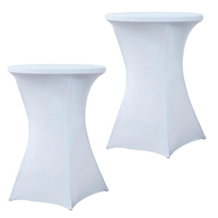 Set Van 2 Stuks! Statafelrok Wit 80 CM Alora Tafelrok Voor, Huis en Inrichting, Keuken | Keukenbenodigdheden, Nieuw