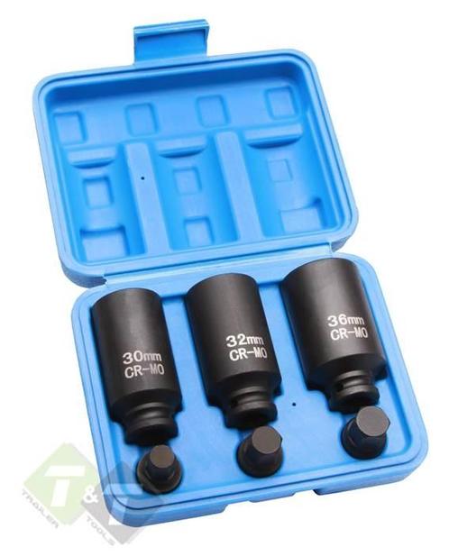 Aandrijfas Doppenset - Veeltands Doppen - Krachtdoppen - 12k, Auto diversen, Autogereedschap, Nieuw, Ophalen of Verzenden