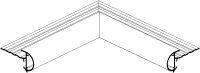 Roval aluminium kraaltrim binnenhoek 38 x 50 mm, Doe-het-zelf en Verbouw, Overige Doe-het-zelf en Verbouw, Ophalen of Verzenden