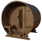 Gemodificeerd Ayous barrel sauna met voorportaal 180 cm, Ophalen of Verzenden, Nieuw