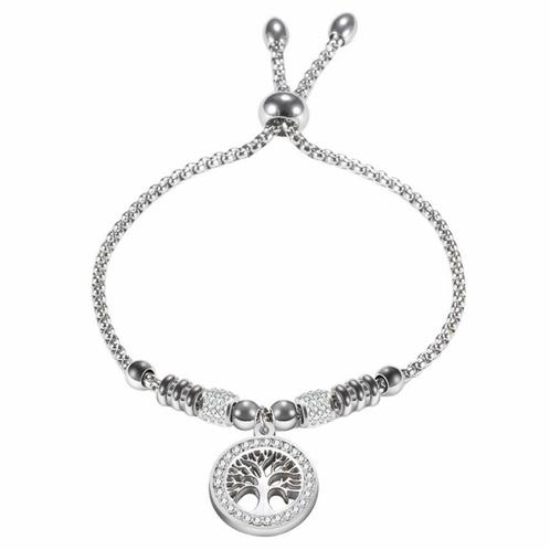Fako Bijoux® - Dames Armband Tree Of Life Strass -, Sieraden, Tassen en Uiterlijk, Armbanden, Verzenden