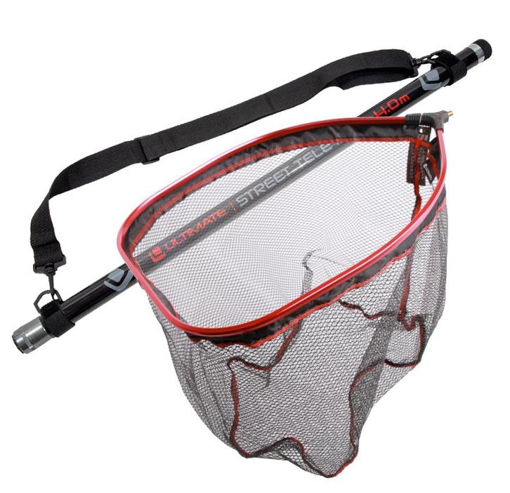 Ultimate Streetfishing Landingsnet + Telescopische Steel, Watersport en Boten, Hengelsport | Algemeen, Net of Fuik, Nieuw, Verzenden