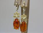 Amber Oorbellen - Hoogte: 48 mm - Breedte: 11 mm- 8.1 g -