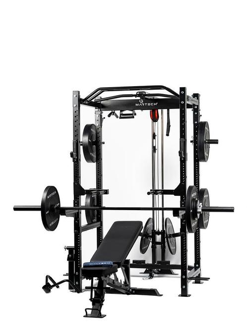 Martech M1 Power cage set, lat pull, bench, bar, 107,5KG,..., Sport en Fitness, Fitnessmaterialen, Nieuw, Armen, Benen, Borst