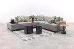 Malaga/Velora - hoekbank loungeset chaise longue - taupe, Tuin en Terras, Verzenden, Nieuw, Overige materialen, Loungeset