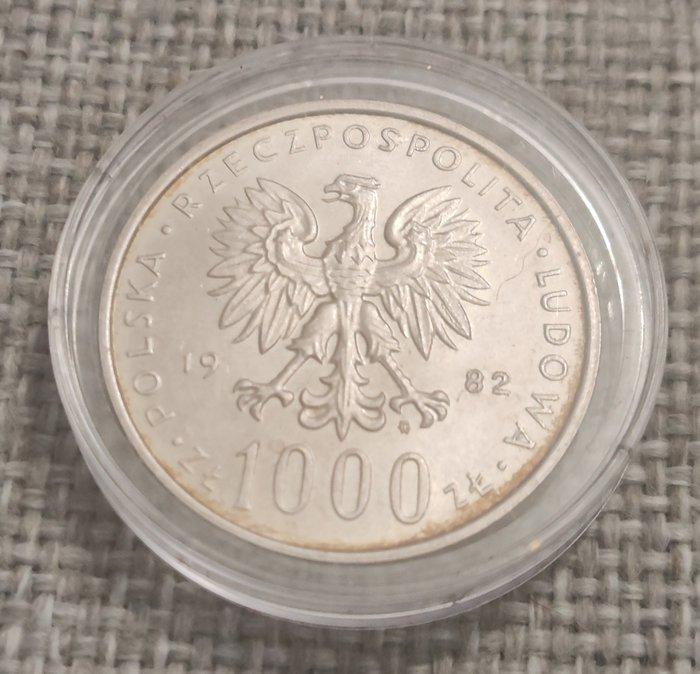 Polen. 1000 Zotych 1982 / Pope John Paul II (Zonder, Postzegels en Munten, Munten | Europa | Niet-Euromunten