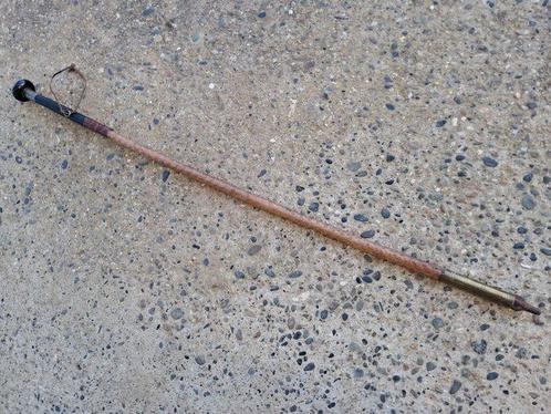 Wandelstok - Hout, IJzer, Leder, Messing - traditioneel, Antiek en Kunst, Antiek | Overige Antiek