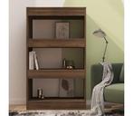 Boekenkast bruin eiken 60cm | retourdeal | 35% korting, Strak en klassiek ontwerp, Met plank(en), 100 tot 150 cm, Nieuw