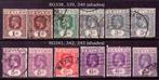 Ceylon 1921/1932 - Koning George V serie (Wmk Mult Script, Gestempeld