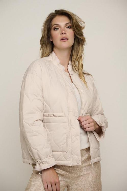 -50% Rino & Pelle  Rino & Pelle Padded jacket beige  maat 40, Kleding | Dames, Jassen | Winter, Nieuw, Verzenden