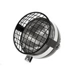 Koplamp rond 130mm Maxi zwart met chroom GUIA met rooster, Fietsen en Brommers, Ophalen of Verzenden, Nieuw