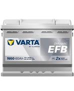Varta Auto accu 12 volt 60 Ah EFB Dynamic type N60, Auto-onderdelen, Accu's en Toebehoren, Ophalen of Verzenden, Nieuw