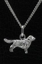 Zilveren Clumber spaniel met staart ketting hanger - klein, Verzenden, Nieuw