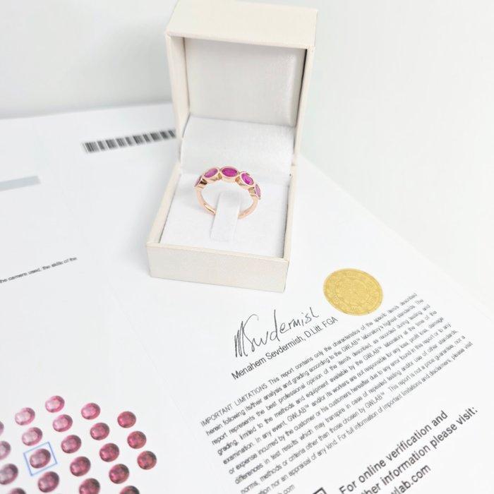 Zonder Minimumprijs - Ring - 14 karaat Roségoud - 2.02ct., Sieraden, Tassen en Uiterlijk, Ringen