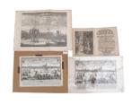 3 Kopergravures en een reisverslag over Gorcum, 17e/18e eeuw, Boeken, Nieuw