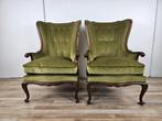 Fauteuil (2) - Luigi XV-stijl bergère-fauteuils in notenhout, Antiek en Kunst