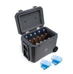 Brisby Verrijdbare Koelbox - Frigobox - 45 Liter GRIJS - SET, Caravans en Kamperen, Koelboxen, Ophalen of Verzenden, Nieuw, Koelbox