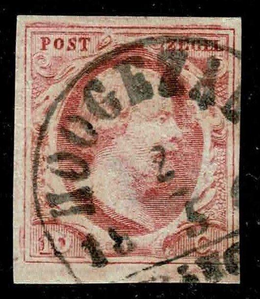 Nederland 1852 - Halfrondstempel Hoogezand B op 10 cent, Postzegels en Munten, Postzegels | Nederland