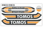Tomos Stickerset mat standaard automatic zwart / oranje c..., Ophalen of Verzenden, Nieuw