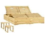 Houten ligbed met tafel 198x138cm, Huis en Inrichting, Stoelen, Nieuw