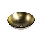 Waskom Sapho Beauty Rond 42 cm Goud, Doe-het-zelf en Verbouw, Sanitair, Ophalen of Verzenden, Nieuw, Overige typen