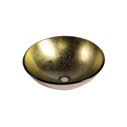 Waskom Sapho Beauty Rond 42 cm Goud, Doe-het-zelf en Verbouw, Sanitair, Overige typen, Nieuw, Ophalen of Verzenden