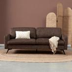 *WOONWINKEL* Moderne 3-zits Bank Bruine Stof, Verzenden, Nieuw