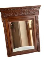 Spiegel (3) - Hout - Spiegels in notenhout inlegwerk., Antiek en Kunst