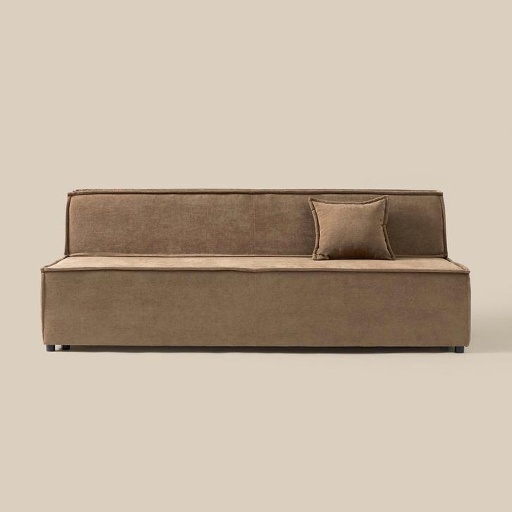 *WOONWINKEL* Slaapbank Met Opbergruimte Tweepersoons Bruin, Huis en Inrichting, Banken | Bankstellen, Nieuw, Verzenden