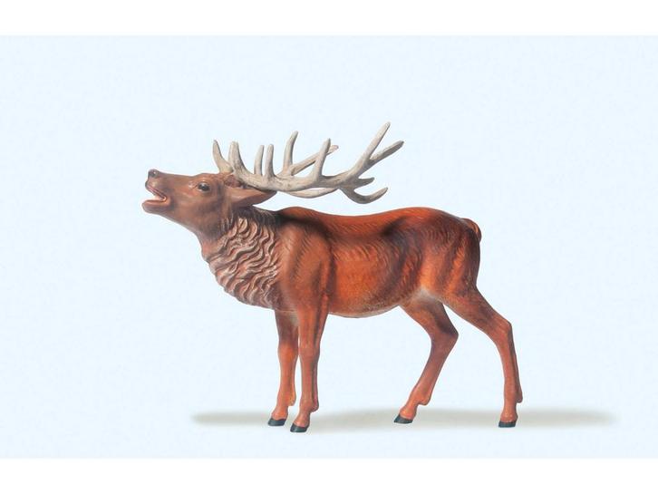 Preiser 47701 Hirsch rohrend 1:25 (Figuren, Scenery), Hobby en Vrije tijd, Modelbouw | Figuren en Diorama's, Nieuw, Ophalen of Verzenden