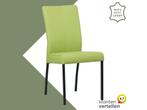 Leren eetkamerstoel Comfort - Hermes Lime (felgroen) -, Huis en Inrichting, Stoelen, Overige kleuren, Nieuw, Leer, Ophalen of Verzenden