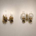 Wandlamp (3) - Brons, Verguld, Glas, Huis en Inrichting, Nieuw