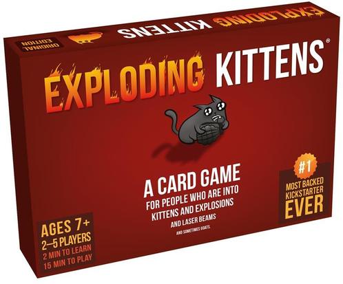 Exploding Kittens - Origineel | Exploding Kittens -, Hobby en Vrije tijd, Gezelschapsspellen | Kaartspellen, Nieuw, Verzenden