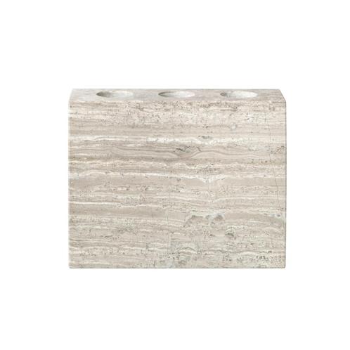 Tandenborstelhouder Blomus Lamura 11.5x10 cm Marmer Beige, Huis en Inrichting, Badkamer | Badkamermeubels, Overige typen, Nieuw