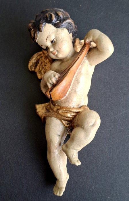 Beeldje - Südtirol Engel Putte ca. 19 cm - Hout, Antiek en Kunst, Antiek | Boeken en Bijbels