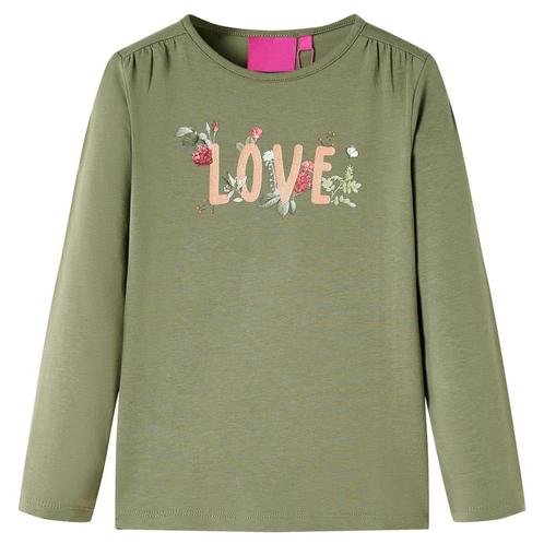 vidaXL Kindershirt met lange mouwen 140 kakikleurig, Kinderen en Baby's, Kinderkleding | Overige, Nieuw, Verzenden