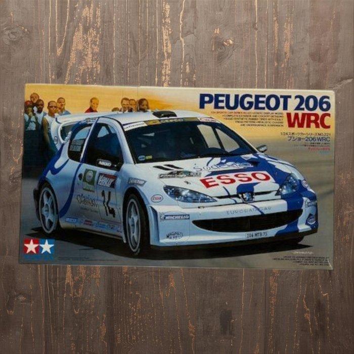 Tamiya - Speelgoedauto 1/24 SCALE PEUGEOT 206 WRC -, Hobby en Vrije tijd, Modelauto's | 1:5 tot 1:12