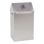 Afvalbak rvs - 40x30cm - H73cm, Verzenden, Nieuw in verpakking, Reinigen