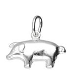 Zilveren Varken ketting hanger - klein, Verzenden, Nieuw