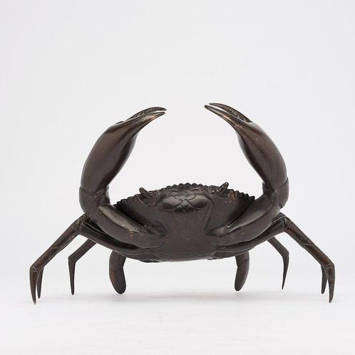 Sooka Interior - sculptuur, Crab - 24 cm - Brons, Antiek en Kunst, Curiosa en Brocante