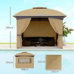 TRUUSK Paviljoen Ca. 3,4x3,4 M Waterafstotend Tuinpaviljoen, Verzenden, Nieuw