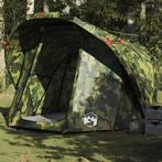 vidaXL Vistent 4-persoons waterdicht camouflage, Caravans en Kamperen, Verzenden, Nieuw, Tot en met 2
