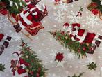 Elegant kerstpatchwork-thema stof met Santa Claus voor, Nieuw